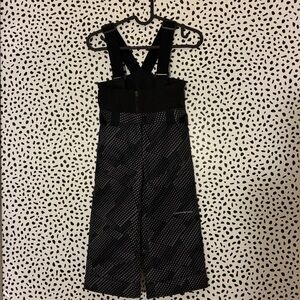 Obermeyer 4T unisex Warp Ski Pant bib suspenders I grow gray and black